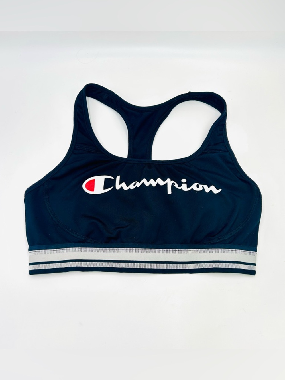 Champion sports bra The Authentic sports bra black spell out women Size L large